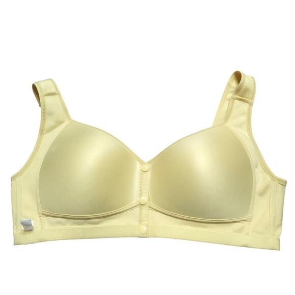 Daisy Bras Set of Two Light Yellow Front Closure Wireless Cotton Bras - Picture 3 of 9